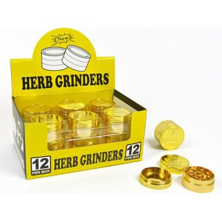 Grinder Goldbar Mini 3-tlg., 3,9 x 2,3cm