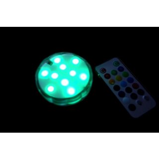 LED Untersetzer für Shisha, Ø 7 cm, mit Fernbedienung