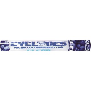 Cyclones Cone CLEAR Blueberry, King Size 24er Display