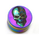 Grinder "Rainbow Skulls" 3-tlg., Schwarz, 24 x 39 mm