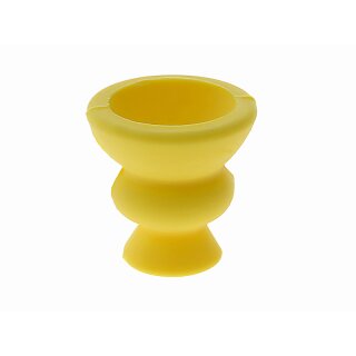 Shishakopf "Silikon" Gelb klein, 5,5 cm, 1,5 cm Öffnung