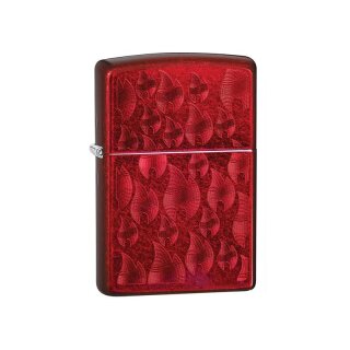 Zippo Feuerzeug - Candy Apple Red Iced mit Flamme