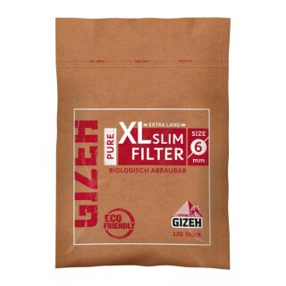 Gizeh Pure XL Slim Filter 120 Filter 5 Beutel