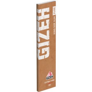 Gizeh Pure King Size Slim 33 Blatt 10 Stück