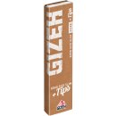 Gizeh Pure King Size Slim 34 Blatt + 34 Tips 10 Stück