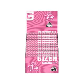 Gizeh All Pink King Size Slim + Tips 34 Baltt + 34 Tips