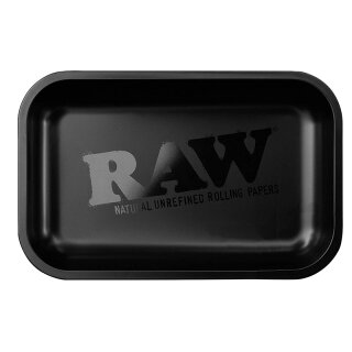 RAW Rolling Tray Drehunterlage Metall - Klassisch, klein 27,5 x 17,5 cm