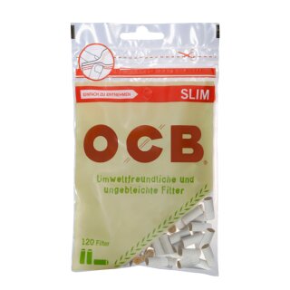 1 Stück OCB Filter Slim Organic Hemp 120 Filter