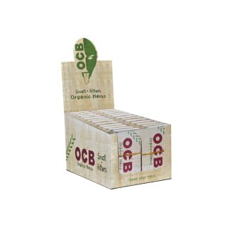 24 Stück (1 Box) OCB kurz Organic Double + Tips, 100 Blatt und 100 Filter Tips 