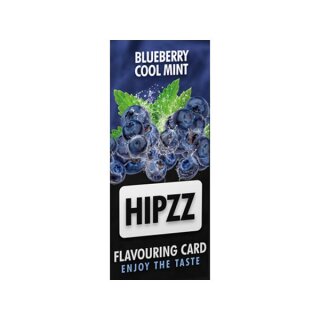 HIPZZ BLUEBERRY COOL MINT Aroma Card, 20er Box