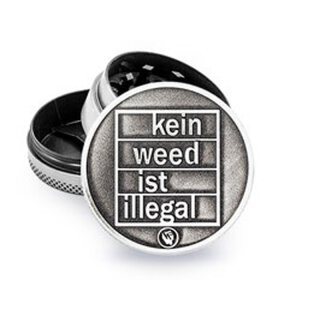 Grinder Kein Weed ist illegal Metal; 3-tlg.; Ø 40 mm