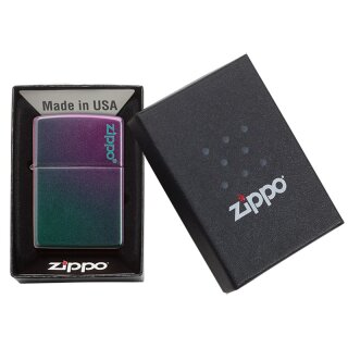 Zippo Feuerzeug - Iridescent mit Logo