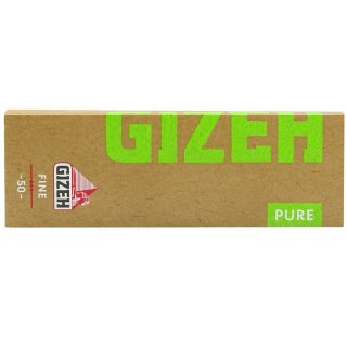 Gizeh Pure Fine Zigarettenpapier 25 Hefte je 50 Blatt